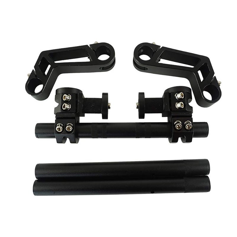 Ghost thorn CNC Motorcycle Handlebar 7/8" Adjustable Steering Removable Handle Bar System For 125cc Pit Bike Dirt Bike Motocross Scooter (Color : Black) - Image 1